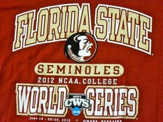   State CWS 2012 Team T Shirt, College World Series, GO SEMINOLES