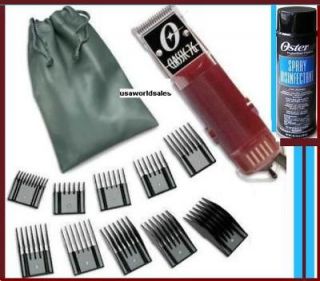 Oster Classic 76 Hair Clipper+10 Combs+Disinfectant New