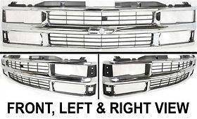Chrome shell silver black insert New Grille Assembly GM1200238 