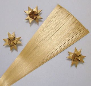 Pearlescent Gold Paper Strips for Moravian (German) Stars 3/4 inch x 