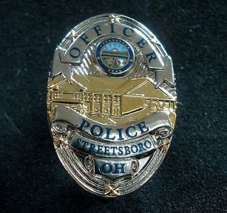 Streetsboro Ohio Police Officer Mini Badge Pin (1 in)