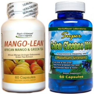 AFRICAN MANGO & GREEN TEA EXTRACT+ COLON CLEANSE 1800 WEIGHT LOSS