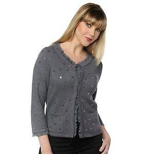 Colleen Lopez My Favorite Things Retro Glam Sweater Jacket Jacket