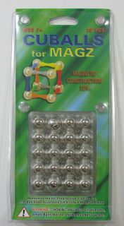   MAGZ CUBALLS Magnetic Construction Toy for Ages 5 and Up   20 PIECES