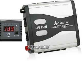 Cobra CPI1575 3000W Max 12V DC to 120V AC Power Inverter w/ 5 Volt USB 