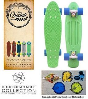 Penny Organic   Green/White/Blue Complete Cruiser  Free Stickers Free 
