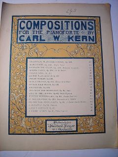 Vintage 1903 Sheet Music Song of the Leaves Composition Altered Art 