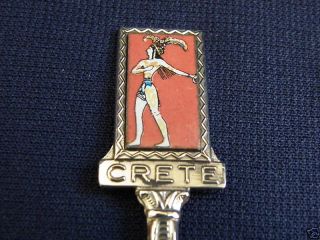 CRETE GREEK ISLAND ISLANDS Collector Souvenir SPOON New
