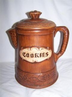   1960s Treasure Craft USA Cookie Coffee Pot Cookie Jar Canister