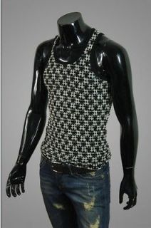 summer men Ice mesh yarn design tank tops cotton vest