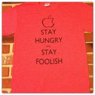 STEVE JOBS MANTRA T Shirt S XL STAY CALM PARODY apple mac itunes