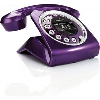   telephone PURPLE NEW  Cordless phone vintage retro design violet