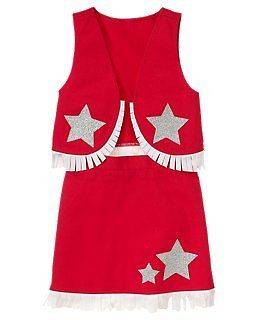 GYMBOREE 4th Of July COWGIRL 2 PC COSTUME 3 4 5 6 7 8 9