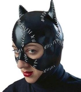 CATWOMAN Costume Adult Deluxe Latex Mask Cat Woman Rubies 12442