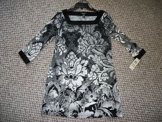 NWT Style & Co. black and white dress size Medium ~CUTE~