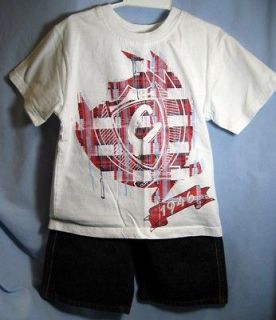 Boys Cotler Denim Streetwear 2 Piece Shorts Outfit~Denim~Size 5