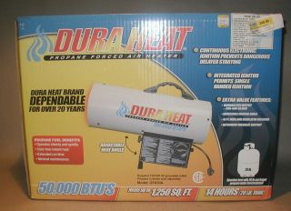 DURA HEAT 50,000 BTU PROPANE FORCED AIR HEATER NEW IN THE BOX
