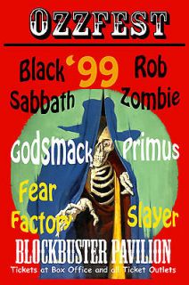 OZZFEST Black Sabbath, Slayer, Rob Zombie, Primus & More Concert 