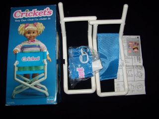 Crickets Very Own Chair 100% complete Playmates vintage 1987 doll set 
