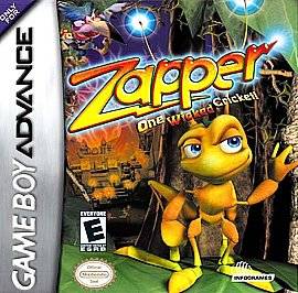 Zapper One Wicked Cricket Nintendo Game Boy Advance, 2002