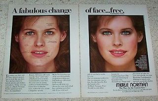 1982 ad page   Merle Norman Cosmetics PRETTY GIRL make up makeover 