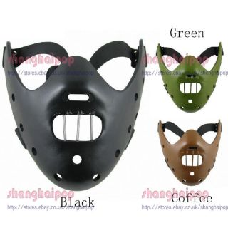 Hannibal Lector Half Face Mask Fancy Dress Costume Gift Movie Props 