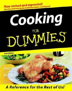 Cooking for Dummies by Marie Rama and Bryan Miller 2000, Paperback 