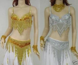 Brand New Sexy Belly Dance Costume Bra Belt#815