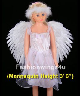   costume feather angel wings pointing up or down White Swan Lake props