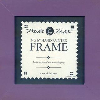 Purple Iris Solid Color Mill Hill 6 x 6 Wooden Frame GBFRM6