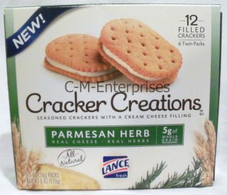 Lance Cracker Creations Parmesan Herb With Cream Cheese Filling 6 oz