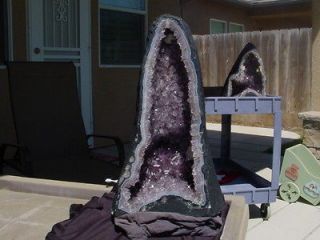 LARGE AMETHYST BRAZILIAN CATHEDRAL GEODE FOR DISPLAY FEBRUARY 
