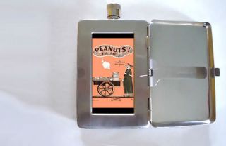 PEANUTS 5 CENTS COLLEGE VINTAGE SHEET MUSIC 2oz Flask Cigarette Case 