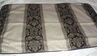 Croscill Essex Fabric Custom Made Sham with black decorative cord