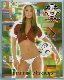 2006 BENCH WARMER WORLD CUP SOCCER Carrie Stroup SP JUMBO CASE TOPPER 