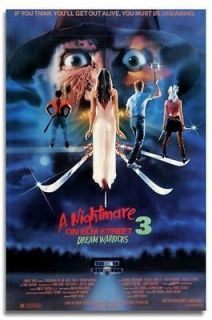 Nightmare on Elm Street 3 Poster 24x35 Freddy Krueger Dream 