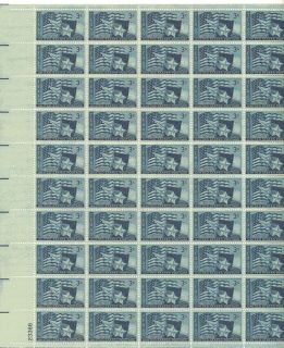 Texas Statehood Sheet of 50 x 3 Cent US Postage Stamps NEW Scot 938