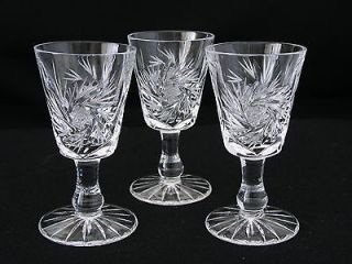 cut crystal glasses cordials