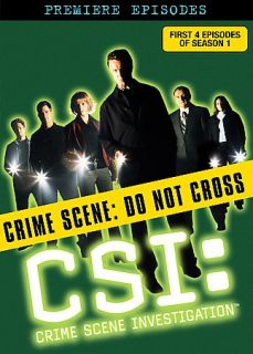 CSI Crime Scene Investigation   The Premiere Episodes DVD, 2006