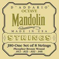 Octave Mandolin Irish Bouzouki strings Daddario J80