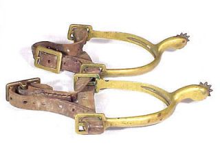 MODEL 1903 R.I.A. BRASS CAVALRY SPURS WITH STRAPS