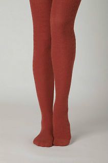 ANTHROPOLOGIE Brick Bond Tights By Eloise NWT One Size Red Color