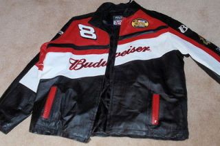 Mens Nascar Dale Earnhardt Jr. leather coat/jacket Wi​lson leather 