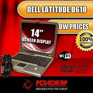 LOT OF 10 DELL LATITUDE D610 LAPTOP FOR SALE 1GB RAM WITH 40GB HDD 
