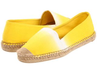 NIB  Lauren Ralph Lauren Damian Lemon Yellow Canvas Espadrille Shoes