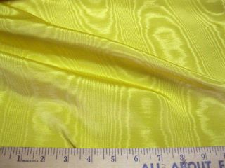 Fabric Moire Bengaline Faille Dandelion Yellow MR125
