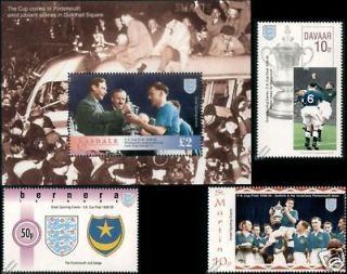 PORTSMOUTH Pompey FA CUP Winners 1939 Football Stamps