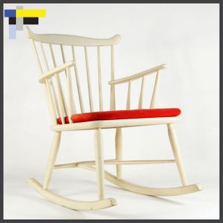 Retro Vintage Danish Design Desk Rocking Chair Armchair Mid Century 