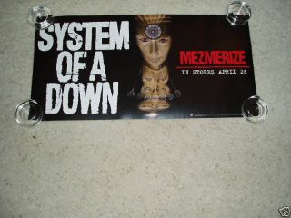 System Of A Down Mesmerize 24x12 Promo Poster RARE