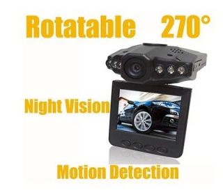 HD720p IR Car Vehicle dash Camera Rotable 270° Monitor